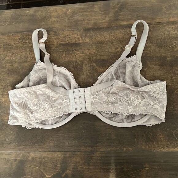 Savage X Fenty Floral Lace Unlined Bra  plus size bra Sz-42DD - Picture 10 of 11